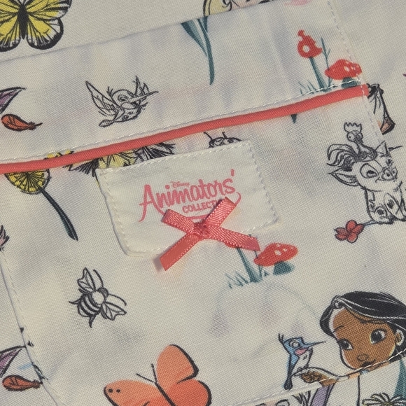 Disney Animator's Collection White and Pink Character Print Shirt - Picture 2 of 5